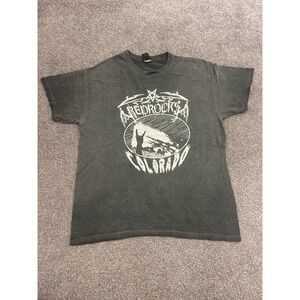Colortone Red Rocks Colorado T-Shirt Mens Large Grey Excellent Metal Graphic Tee